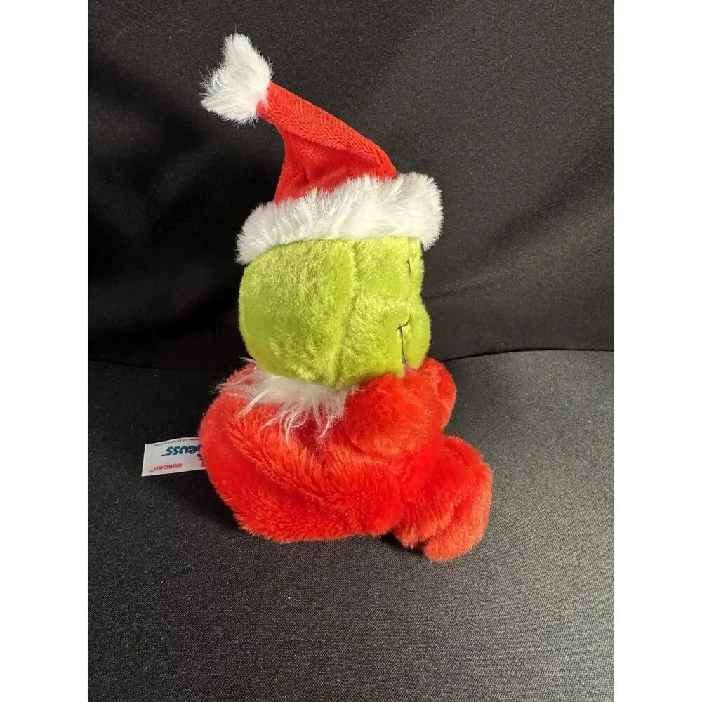 Aurora World Plush -Dr. Seuss Palm Pals Grinch Santa 5” and mini 8” pillow (K)